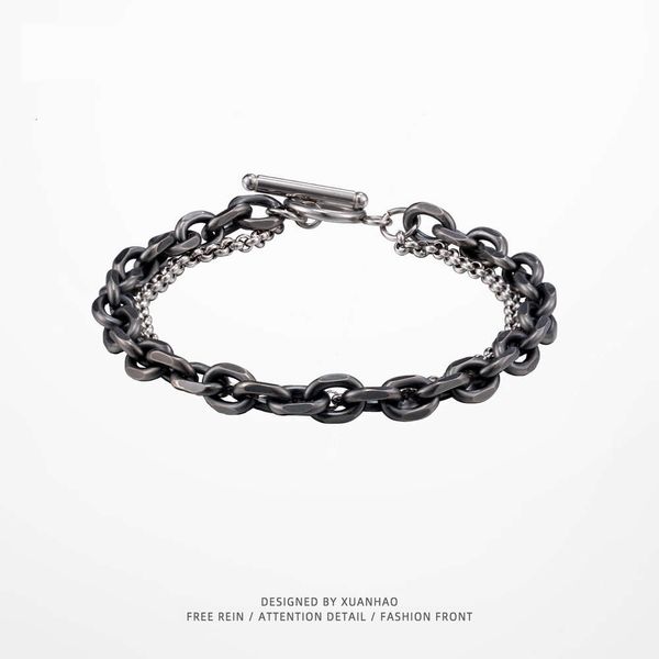 ,bracelet xuanhao titanium steel double-layer ot one button men's fashion bracelet lovers students hip-hop jewelry, Golden;silver
,bracelet xuanhao titanium steel double-layer ot one button men's fashion bracelet lovers students hip-hop jewelry, Golden;silver
