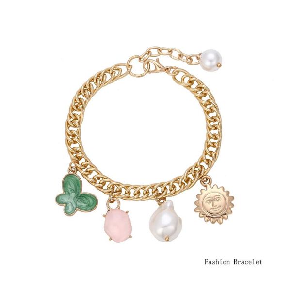 charm bracelets fashion women bracelet butterfly pearl thick metal hand chain simple statement luxury jewelry accessories for, Golden;silver
charm bracelets fashion women bracelet butterfly pearl thick metal hand chain simple statement luxury jewelry accessories for, Golden;silver
