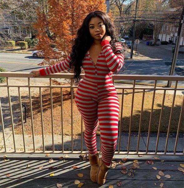 women's jumpsuits & rompers fashion women striped v-neck buttons up romper long sleeve autumn pattern print sleepwear back flap pajamas, Black;white
women's jumpsuits & rompers fashion women striped v-neck buttons up romper long sleeve autumn pattern print sleepwear back flap pajamas, Black;white
