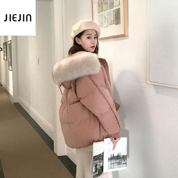 women's down & parkas fur collar winter jacket women korean fashion slim pink cotton padded warm thicken ladies coat long coats parka w, Black
women's down & parkas fur collar winter jacket women korean fashion slim pink cotton padded warm thicken ladies coat long coats parka w, Black