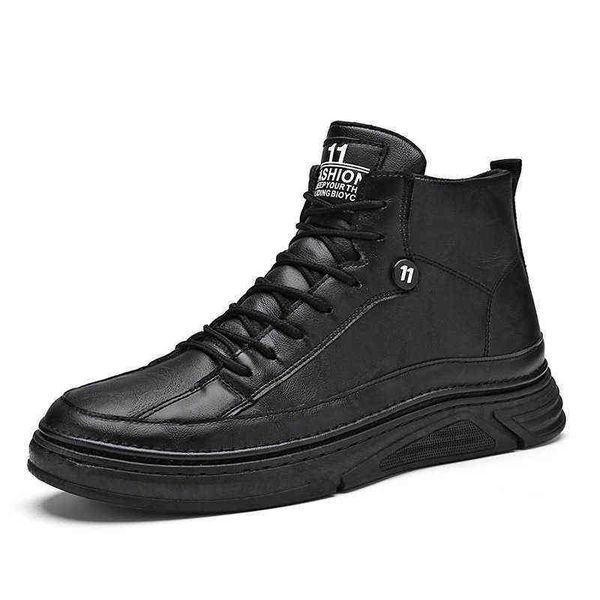 super fiber leather panel sho high men's solid color sewing black small korean casual 2021 autumn
super fiber leather panel sho high men's solid color sewing black small korean casual 2021 autumn