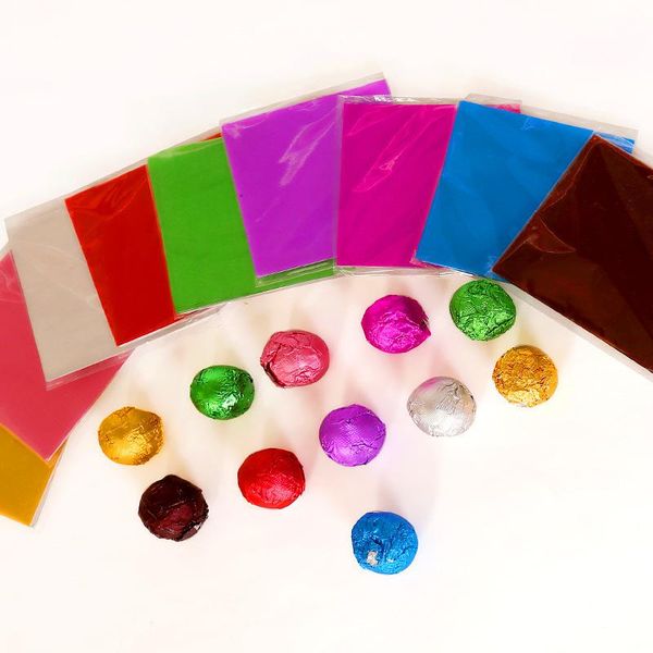 gift wrap 100pcs multi-color food aluminum foil diy chocolate candy package paper wedding party packaging 8*8cm
gift wrap 100pcs multi-color food aluminum foil diy chocolate candy package paper wedding party packaging 8*8cm