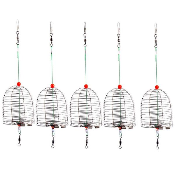fishing hooks 5pcs portable bait cage outdoor lure tool reservoir device 
fishing hooks 5pcs portable bait cage outdoor lure tool reservoir device