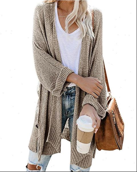 women knit sweater casual coat solid color cardigan warm fashion female batwing long sleeve outerwear, White;black
women knit sweater casual coat solid color cardigan warm fashion female batwing long sleeve outerwear, White;black