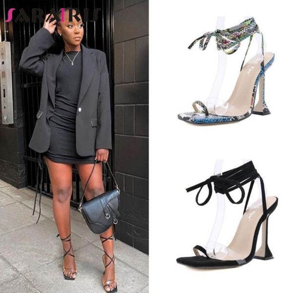 sandals sarairis brand design female 2021 summer square toe thin high heels shoelace women party woman shoes, Black
sandals sarairis brand design female 2021 summer square toe thin high heels shoelace women party woman shoes, Black