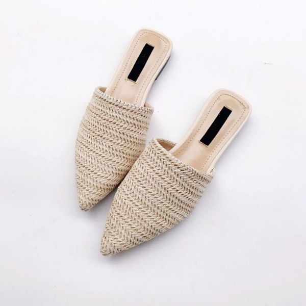 slippers fashion weave mules woman pointed toe flat slides summer sandals flip flop outside lazy slip on shoes sandalias mujer, Black
slippers fashion weave mules woman pointed toe flat slides summer sandals flip flop outside lazy slip on shoes sandalias mujer, Black