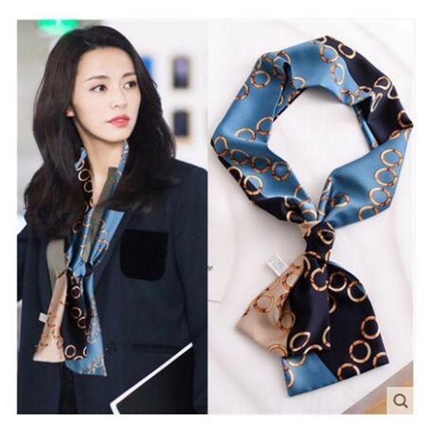 kou6 mother's day cravat goddess's day gift silk female spring and autumn foreign style fashion korean versatile decorative ties s, Black;gray
kou6 mother's day cravat goddess's day gift silk female spring and autumn foreign style fashion korean versatile decorative ties s, Black;gray