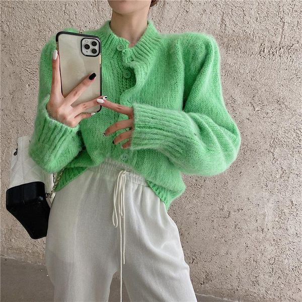 women's knits & tees autumn winter sweater women ins internet celebrity green loose lazy rough plush texture round neck soft waxy knitt, White
women's knits & tees autumn winter sweater women ins internet celebrity green loose lazy rough plush texture round neck soft waxy knitt, White
