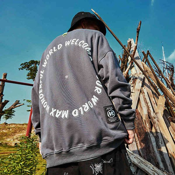 men's plus size outerwear street fashion brand high round ne sweater loose wear national hip hop jaet
men's plus size outerwear street fashion brand high round ne sweater loose wear national hip hop jaet