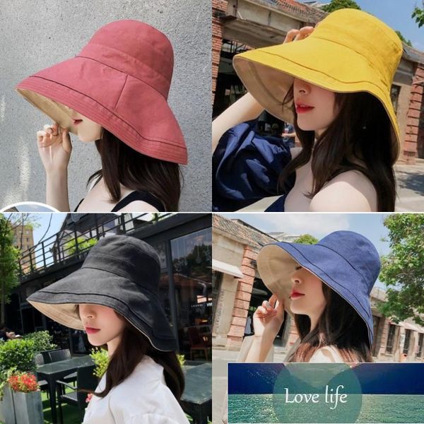 women's bucket hat double colors uv protection sun big brim all matching summer beach block caps wide hats, Blue;gray
women's bucket hat double colors uv protection sun big brim all matching summer beach block caps wide hats, Blue;gray