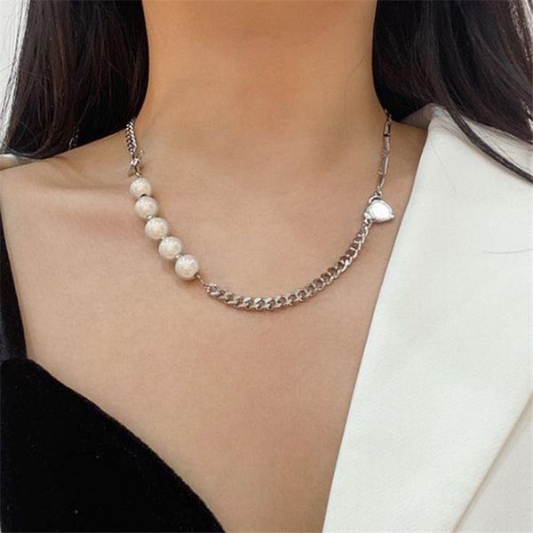 pendant necklaces vintage imitation pearl love necklace for women bohemian heart shaped cross clavicle jewelry, Silver
pendant necklaces vintage imitation pearl love necklace for women bohemian heart shaped cross clavicle jewelry, Silver