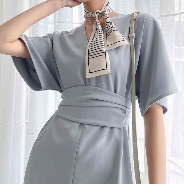 casual dresses summer women short sleeve office lady elegant vestidos femme clothes midi loose solid bandge dress mmt4, Black;gray
casual dresses summer women short sleeve office lady elegant vestidos femme clothes midi loose solid bandge dress mmt4, Black;gray
