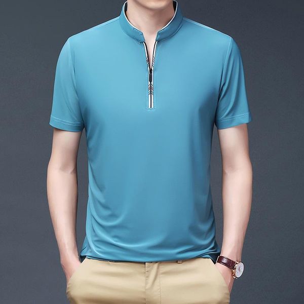 men's t-shirts summer t-shirt solid color zipper collar loose casual wear oversized t shirt, White;black
men's t-shirts summer t-shirt solid color zipper collar loose casual wear oversized t shirt, White;black