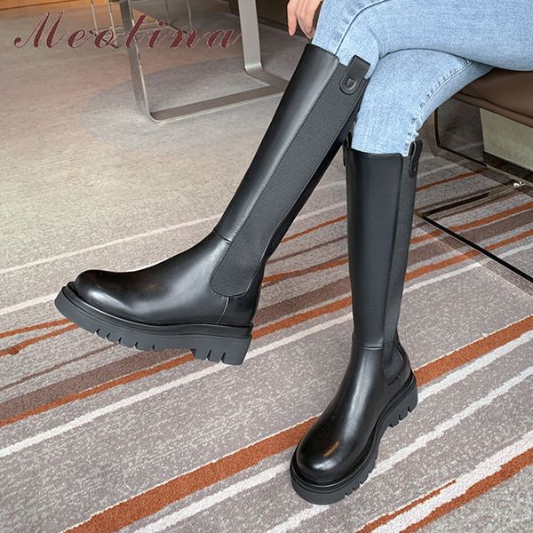 genuine leather knee high boots platform heel women block shoes zip ladies long autumn winter 43 210517, Black
genuine leather knee high boots platform heel women block shoes zip ladies long autumn winter 43 210517, Black