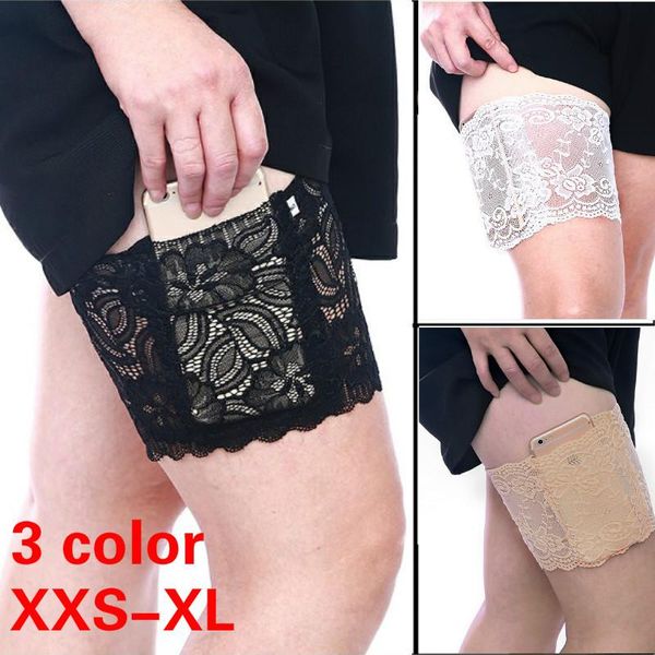 socks & hosiery 1pcs women thigh bands lace high stretch invisible phone pocket battery non-slip anti-friction band, Black;white
socks & hosiery 1pcs women thigh bands lace high stretch invisible phone pocket battery non-slip anti-friction band, Black;white