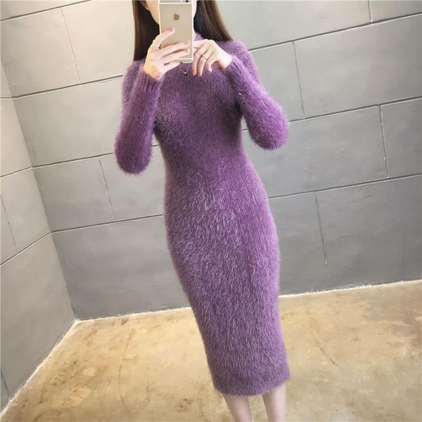 casual dresses women 2021 autumn winter sweaters pullover dress female fashion o-neck long knitted ladies slim warm vestidos d89, Black;gray
casual dresses women 2021 autumn winter sweaters pullover dress female fashion o-neck long knitted ladies slim warm vestidos d89, Black;gray