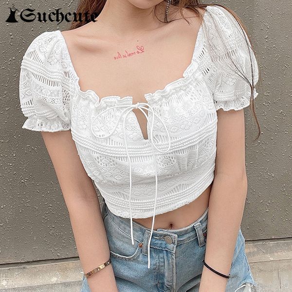 women's t-shirt summer square collar lace crop for women short sleeve cute slim outfits tshirts korean fashion kawaii clothes, White
women's t-shirt summer square collar lace crop for women short sleeve cute slim outfits tshirts korean fashion kawaii clothes, White