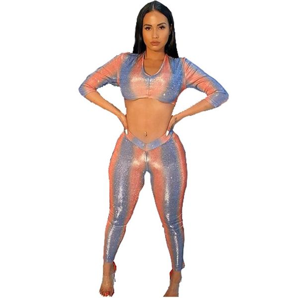 glitter women 2 pieces club outfits v ne half sleeve crop and pencil pants orange blue stripe color party night setby, Black;white
glitter women 2 pieces club outfits v ne half sleeve crop and pencil pants orange blue stripe color party night setby, Black;white
