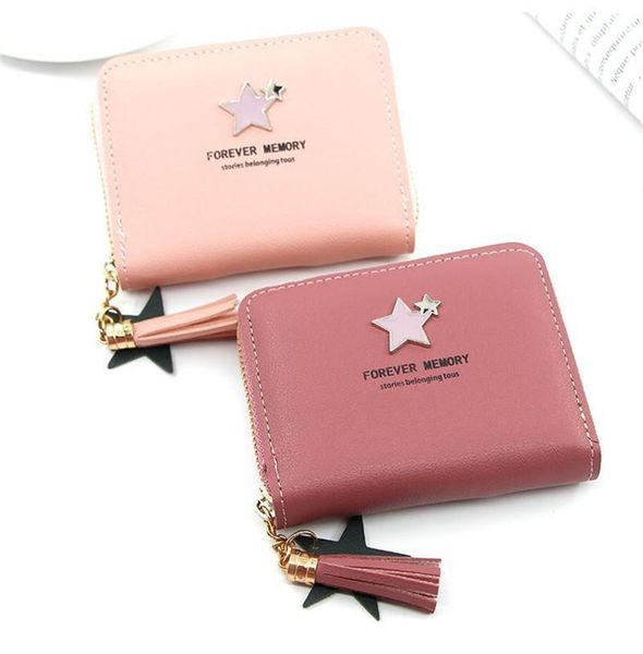 wallets ladies short wallet zip clutch coin purse dark grid card case double star cute, Red;black
wallets ladies short wallet zip clutch coin purse dark grid card case double star cute, Red;black