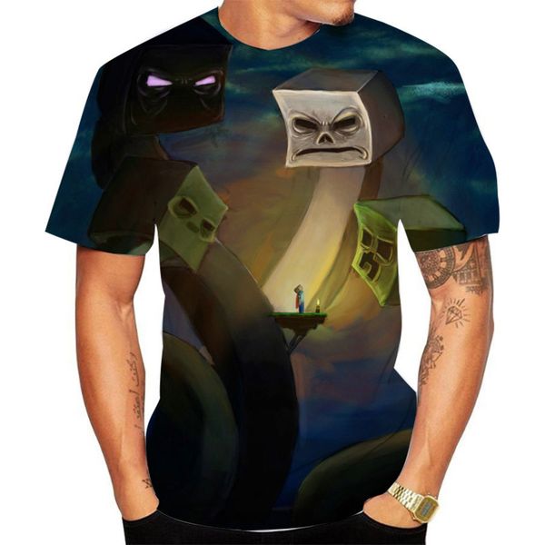 men's 3d square evil pattern t-shirt square plaid short sleeve party street crew neck summer minecraft, White;black
men's 3d square evil pattern t-shirt square plaid short sleeve party street crew neck summer minecraft, White;black