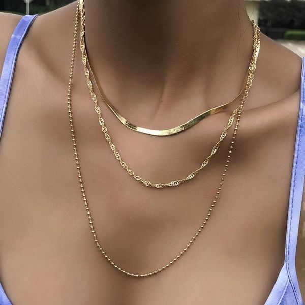 chains european and american fashion twist beaded chain multilayer lady necklace alloy, Silver
chains european and american fashion twist beaded chain multilayer lady necklace alloy, Silver