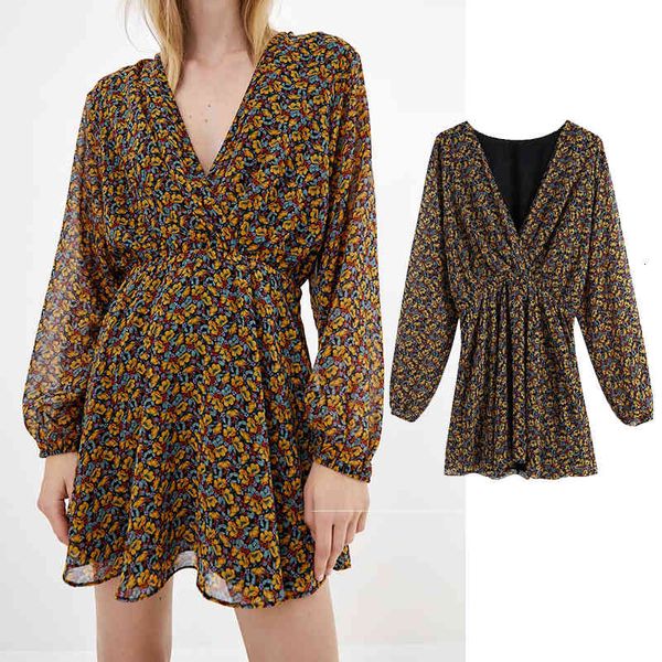 casual dresses fashion flower printing style dress v neck long sleeve belt woman mini slim waist chic es 3xpu, Black;gray
casual dresses fashion flower printing style dress v neck long sleeve belt woman mini slim waist chic es 3xpu, Black;gray