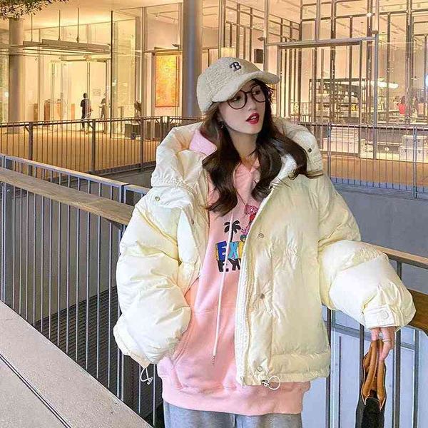 new winter korean fashion down cotton jacket female candy color student short loose bread, Black
new winter korean fashion down cotton jacket female candy color student short loose bread, Black