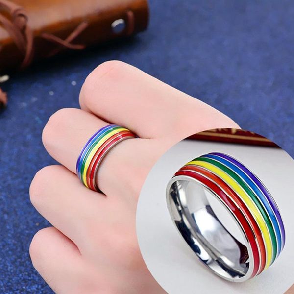 fashion rainbow lesbian bisexual gay pride ring stainless steel women men promise jewelry size 7-12 drop cluster rings, Golden;silver
fashion rainbow lesbian bisexual gay pride ring stainless steel women men promise jewelry size 7-12 drop cluster rings, Golden;silver