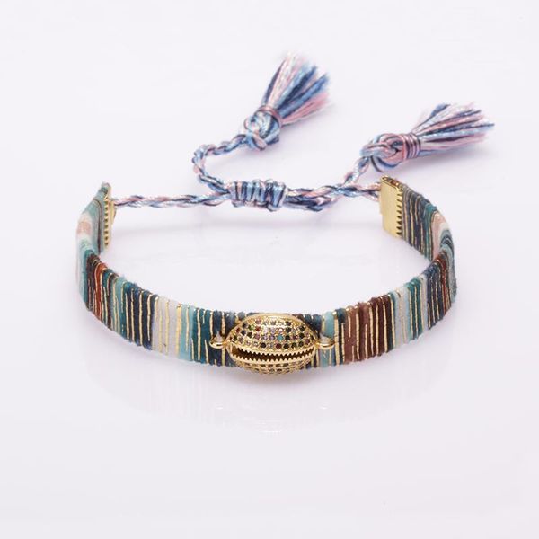charm bracelets boho bohemia gold rainbow cz paved shell bead brown olive tune soft cotton silk wristband adjustable bracelet for woman, Golden;silver
charm bracelets boho bohemia gold rainbow cz paved shell bead brown olive tune soft cotton silk wristband adjustable bracelet for woman, Golden;silver