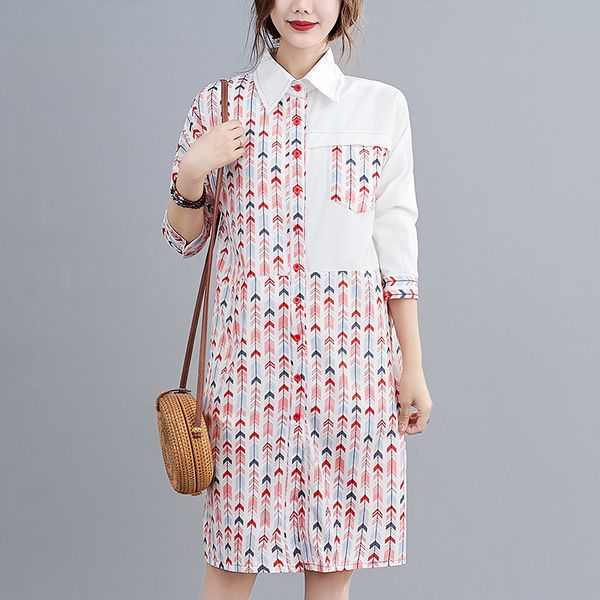 johnature casual shirt dresses patchwork turn-down collar spring v-neck long sleeve loose women dresses 210521, Black;gray
johnature casual shirt dresses patchwork turn-down collar spring v-neck long sleeve loose women dresses 210521, Black;gray