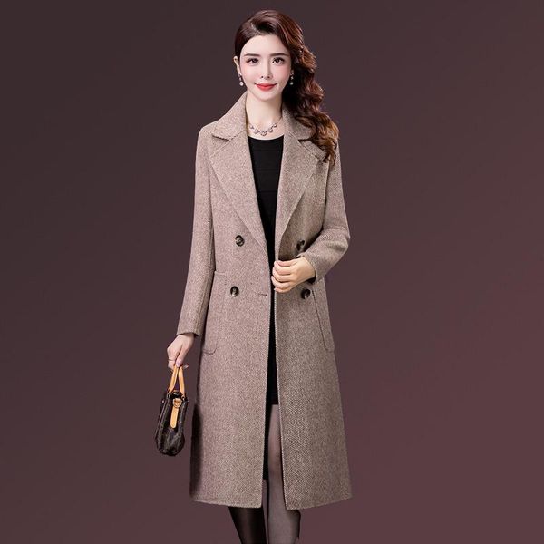 women's wool & blends plus size 5xl coat women autumn winter fashion office outerwear ladies slim pocket long jacket female overcoat h1, Black
women's wool & blends plus size 5xl coat women autumn winter fashion office outerwear ladies slim pocket long jacket female overcoat h1, Black