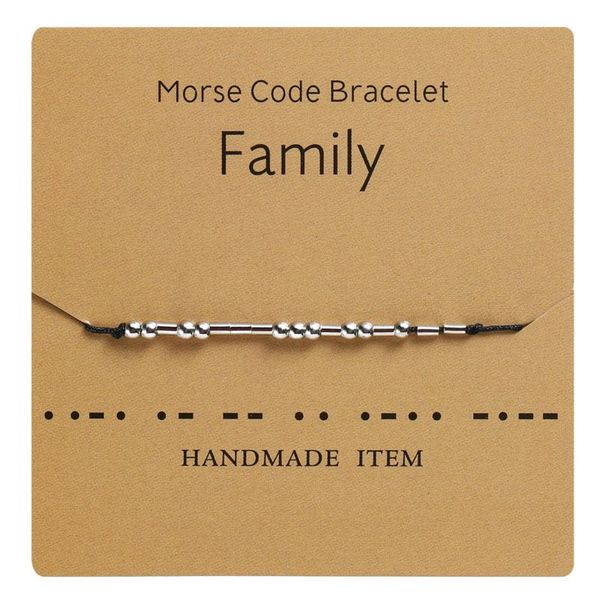 link, chain morse code bracelet alphanumeric couple beaded hand strap fashion trend jewelry i love you, Black
link, chain morse code bracelet alphanumeric couple beaded hand strap fashion trend jewelry i love you, Black
