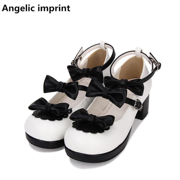 dress shoes angelic imprint fashion woman mori girl lolita cosplay lady mid heels pumps women princess party bowties 33-47, Black
dress shoes angelic imprint fashion woman mori girl lolita cosplay lady mid heels pumps women princess party bowties 33-47, Black