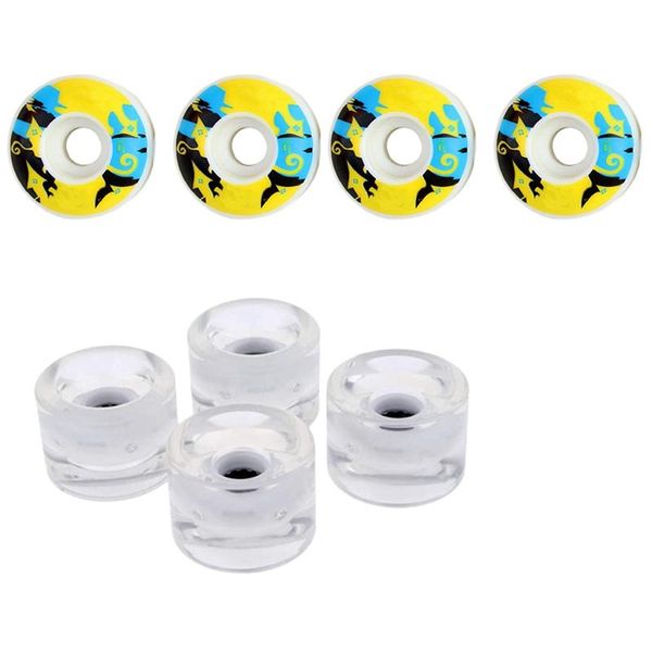 skateboarding 8 pcs skateboard wheels pu skate longboard double rocker wheels, 4 70 x 51mm & 52x32mm
skateboarding 8 pcs skateboard wheels pu skate longboard double rocker wheels, 4 70 x 51mm & 52x32mm