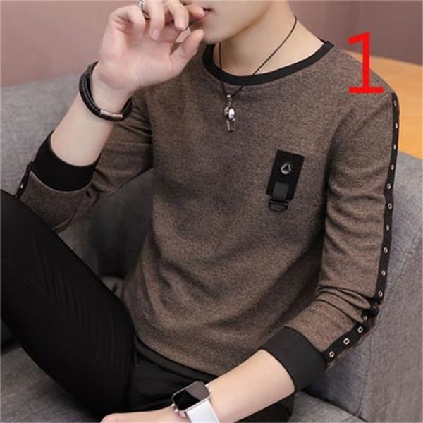 autumn t shirts long-sleeved t-shirt male korean version of the self-cultivation trend thin section cotton v82s, White;black
autumn t shirts long-sleeved t-shirt male korean version of the self-cultivation trend thin section cotton v82s, White;black