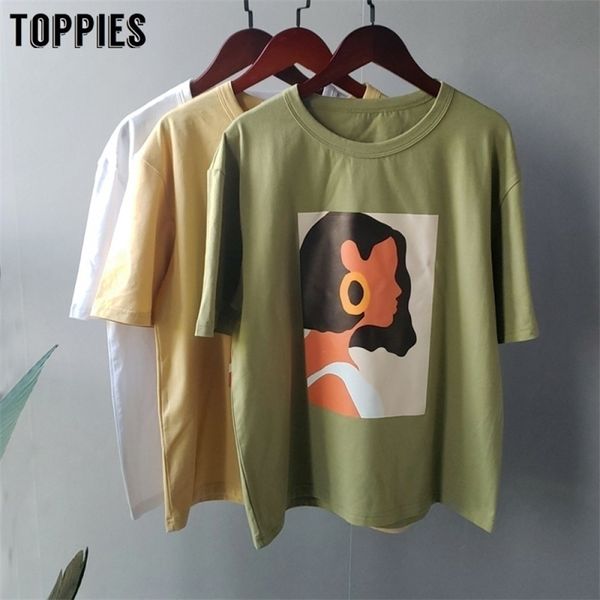 ies summer character t-shirts fashion girls short sleeve printing t-shirts korean women clothes 95% cotton 210324, White
ies summer character t-shirts fashion girls short sleeve printing t-shirts korean women clothes 95% cotton 210324, White