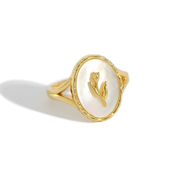 cluster rings 18k gold authentic s925 sterling silver fine jewelry oval shell pearl tulip flower ring adjust tlj1295, Golden;silver
cluster rings 18k gold authentic s925 sterling silver fine jewelry oval shell pearl tulip flower ring adjust tlj1295, Golden;silver