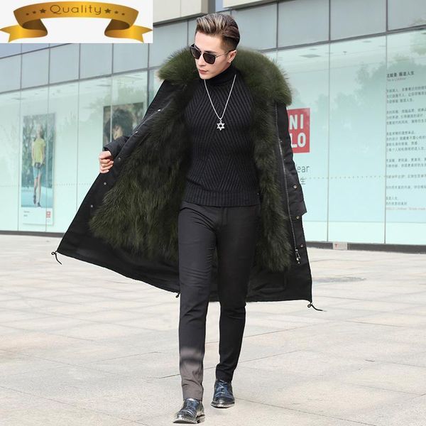 real fur men coat jacket shearling winter parkas raccoon dog collar casacos masculino 2021 xing4 pph1124 men's leather & faux, Black
real fur men coat jacket shearling winter parkas raccoon dog collar casacos masculino 2021 xing4 pph1124 men's leather & faux, Black