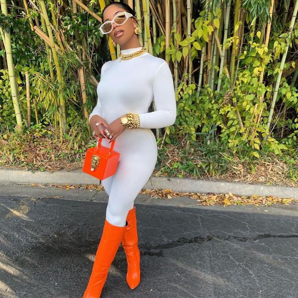solid color basic bodycon jumpsuit for women casual stretch fitness rompers 2021 spring fall streetwear overalls female women's jumpsui, Black;white
solid color basic bodycon jumpsuit for women casual stretch fitness rompers 2021 spring fall streetwear overalls female women's jumpsui, Black;white