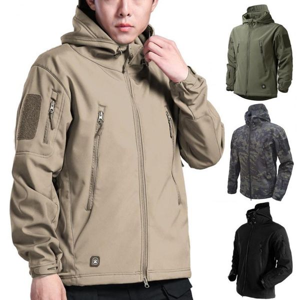 men's jackets jacket outdoor thermal breathable windproof waterproof sports coat plush tactical hooded for autumn winter, Black;brown
men's jackets jacket outdoor thermal breathable windproof waterproof sports coat plush tactical hooded for autumn winter, Black;brown