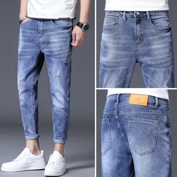 men's jeans ripped men pants casual brand daily fashion slim fit male street skinny pant vintage youth 802, Blue
men's jeans ripped men pants casual brand daily fashion slim fit male street skinny pant vintage youth 802, Blue
