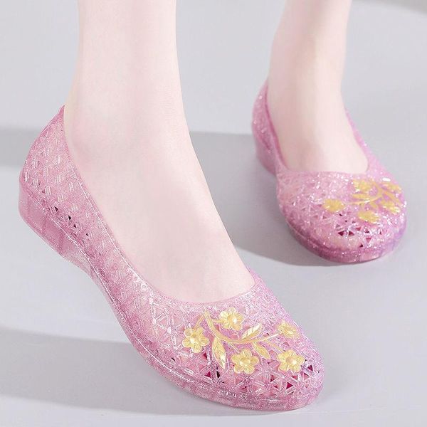 female summer crystal sandals women lazy shoes hole breathable transparent woman jelly 2021, Black
female summer crystal sandals women lazy shoes hole breathable transparent woman jelly 2021, Black