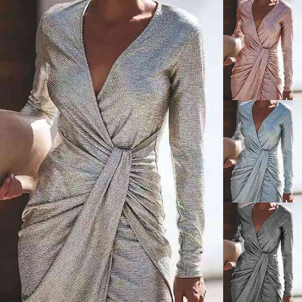 sequin glitter shiny deep v-neck women korean long sleeve dress autumn dresses winter fashion slim short dress vestido 210423, Black;gray
sequin glitter shiny deep v-neck women korean long sleeve dress autumn dresses winter fashion slim short dress vestido 210423, Black;gray