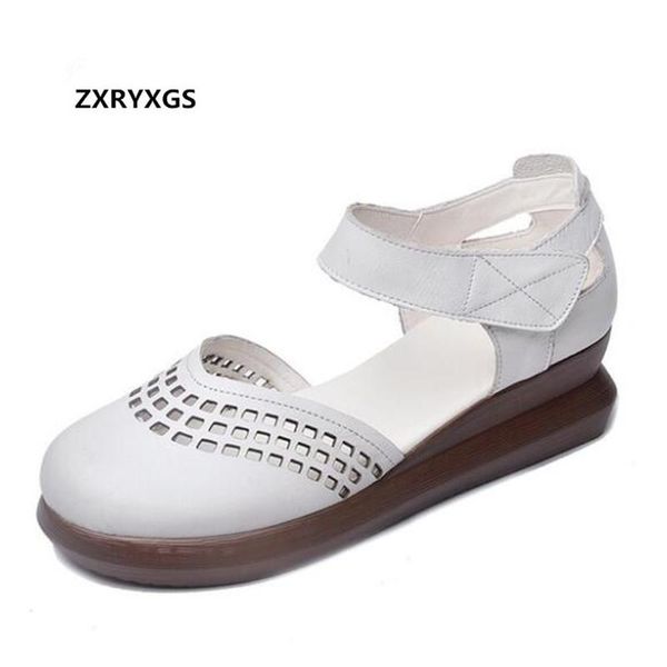 dress shoes 2021 round head thick-soled wedges sandals summer genuine leather fashion elegant women black white
dress shoes 2021 round head thick-soled wedges sandals summer genuine leather fashion elegant women black white