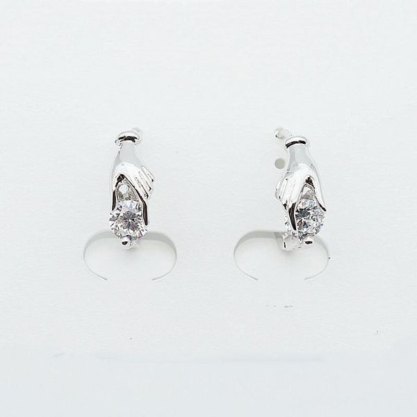 silver color hand and zircon clip earrings small hoop for women girl gift & huggie, Golden;silver
silver color hand and zircon clip earrings small hoop for women girl gift & huggie, Golden;silver