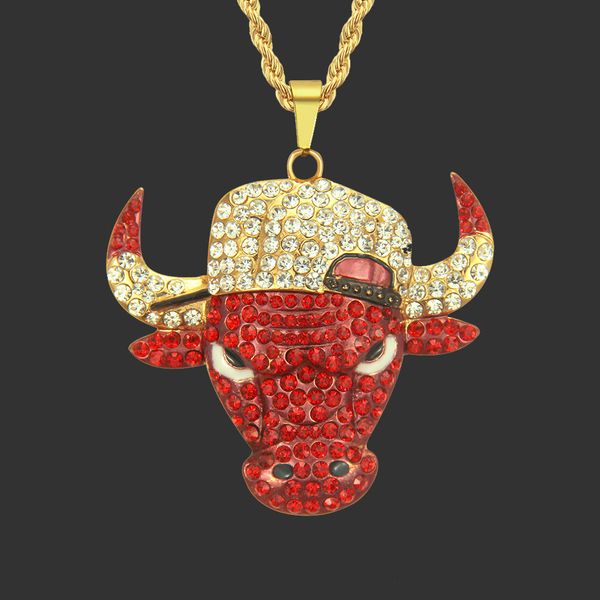 amulet neck pendants accessories: fashion men's domineering diamond inlaid ox head pendant necklace personality hiphop, Silver
amulet neck pendants accessories: fashion men's domineering diamond inlaid ox head pendant necklace personality hiphop, Silver