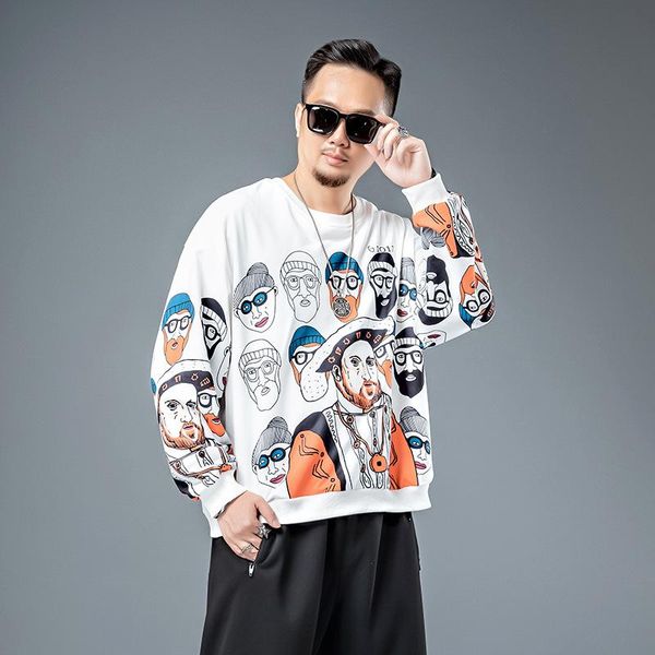 men's hoodies & sweatshirts 73024 personality face printed plus sized for men casual loose 7xl hip hop style handsome boyfriend male pu, Black
men's hoodies & sweatshirts 73024 personality face printed plus sized for men casual loose 7xl hip hop style handsome boyfriend male pu, Black