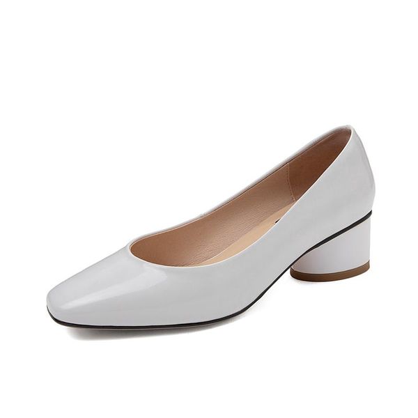 dress shoes shallow genuine leather woman med heels 2021 spring party basic female pumps est wedding square toe, Black
dress shoes shallow genuine leather woman med heels 2021 spring party basic female pumps est wedding square toe, Black