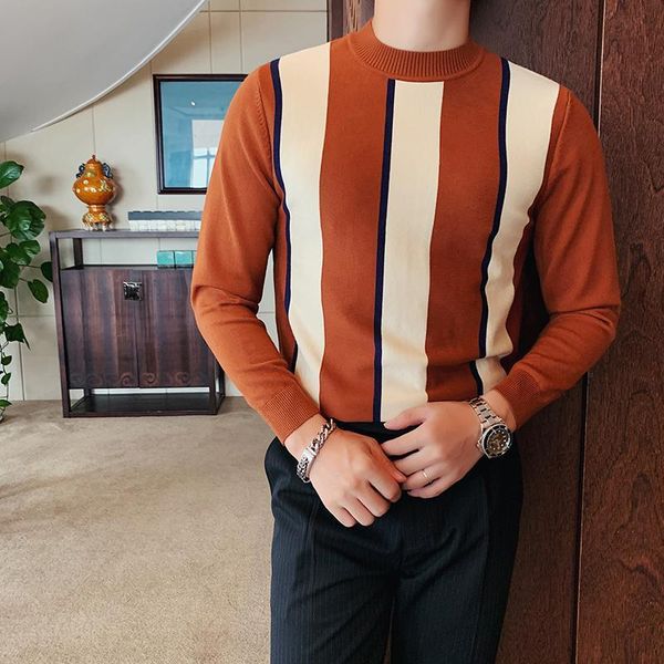 british style winter vertical stripes sweater men clothing fashion long sleeve men casual sweaters slim fit pullovers, White;black
british style winter vertical stripes sweater men clothing fashion long sleeve men casual sweaters slim fit pullovers, White;black