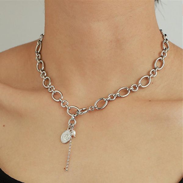chokers 2021 hip-hop geometric round silver color hollow chain metal necklace for women choker temperament jewelry accessories, Golden;silver
chokers 2021 hip-hop geometric round silver color hollow chain metal necklace for women choker temperament jewelry accessories, Golden;silver